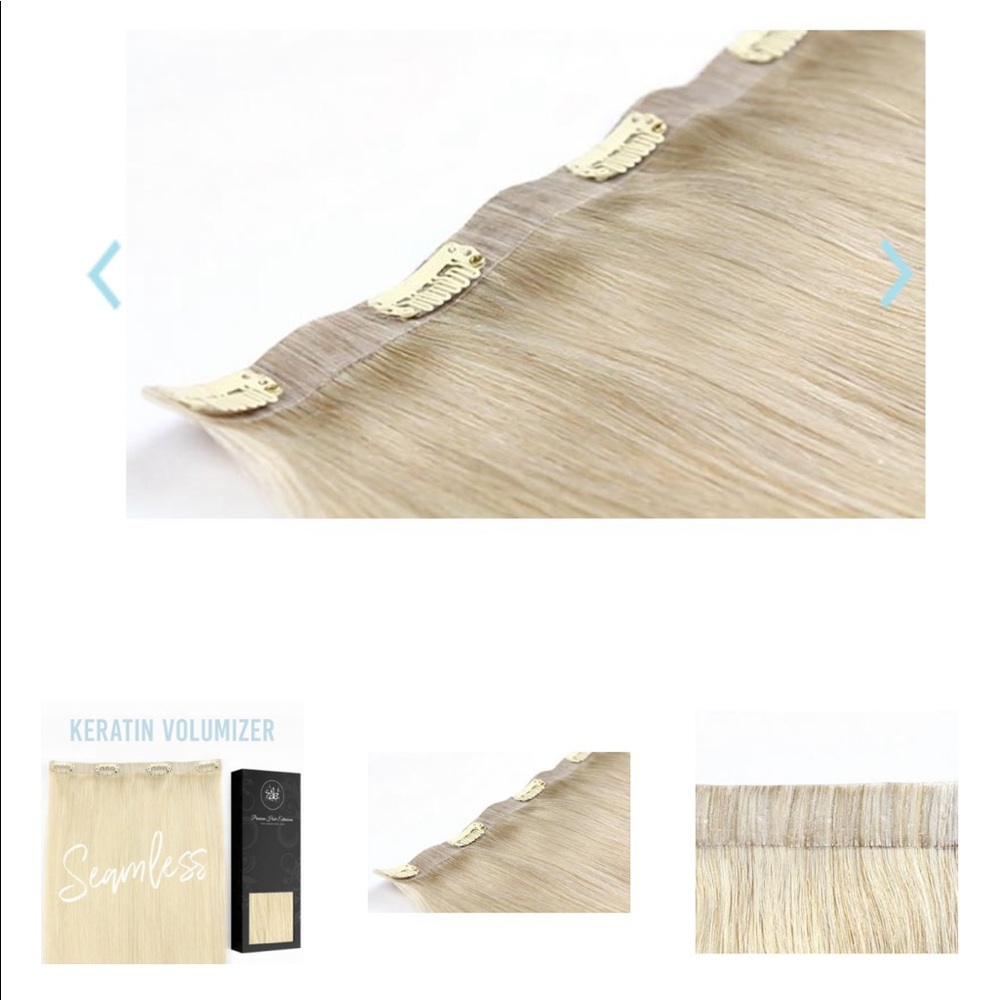 *Never used* Keratin One Piece Clip-in Hair Volumizer/extension